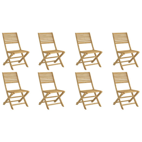 Folding Garden Chairs 8 pcs 48.5x61.5x87 cm Solid Wood Acacia