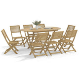 vidaXL Folding Garden Chairs 8 pcs 48.5x61.5x87 cm Solid Wood Acacia