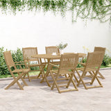 vidaXL Folding Garden Chairs 6 pcs 54.5x58x90 cm Solid Wood Acacia