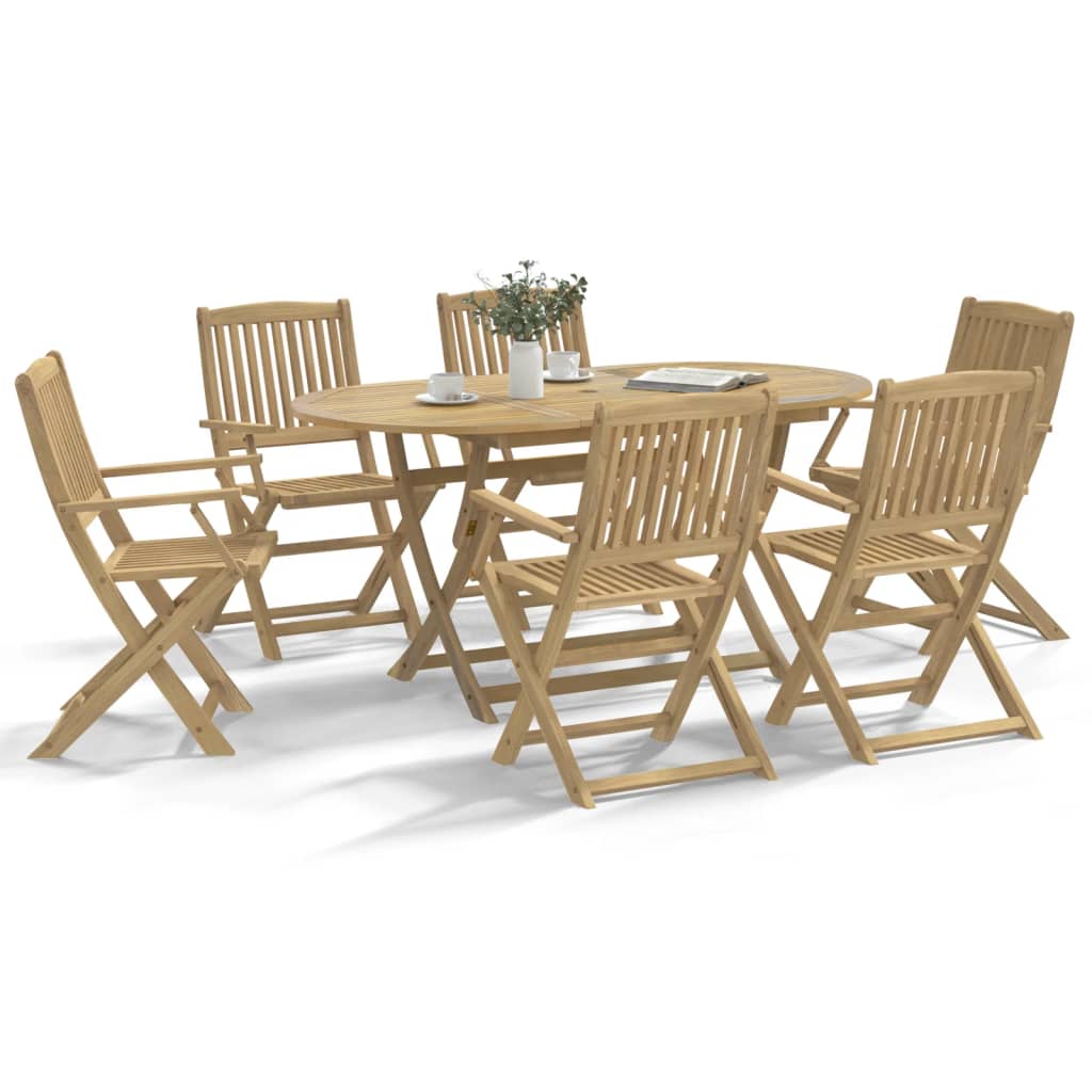 vidaXL Folding Garden Chairs 6 pcs 54.5x58x90 cm Solid Wood Acacia