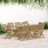 Folding Garden Chairs 8 pcs 54.5x58x90 cm Solid Wood Acacia