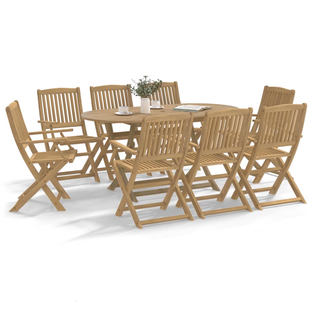 Folding Garden Chairs 8 pcs 54.5x58x90 cm Solid Wood Acacia