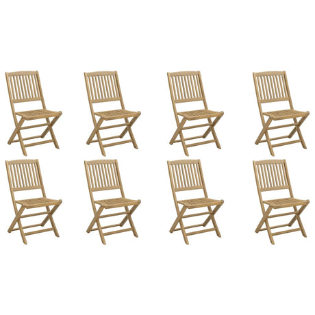 Folding Garden Chairs 8 pcs 48.5x57x90 cm Solid Wood Acacia