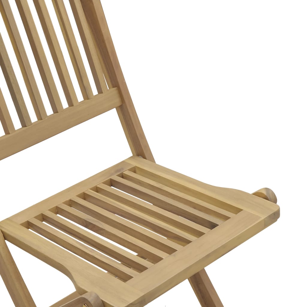 vidaXL Folding Garden Chairs 8 pcs 48.5x57x90 cm Solid Wood Acacia