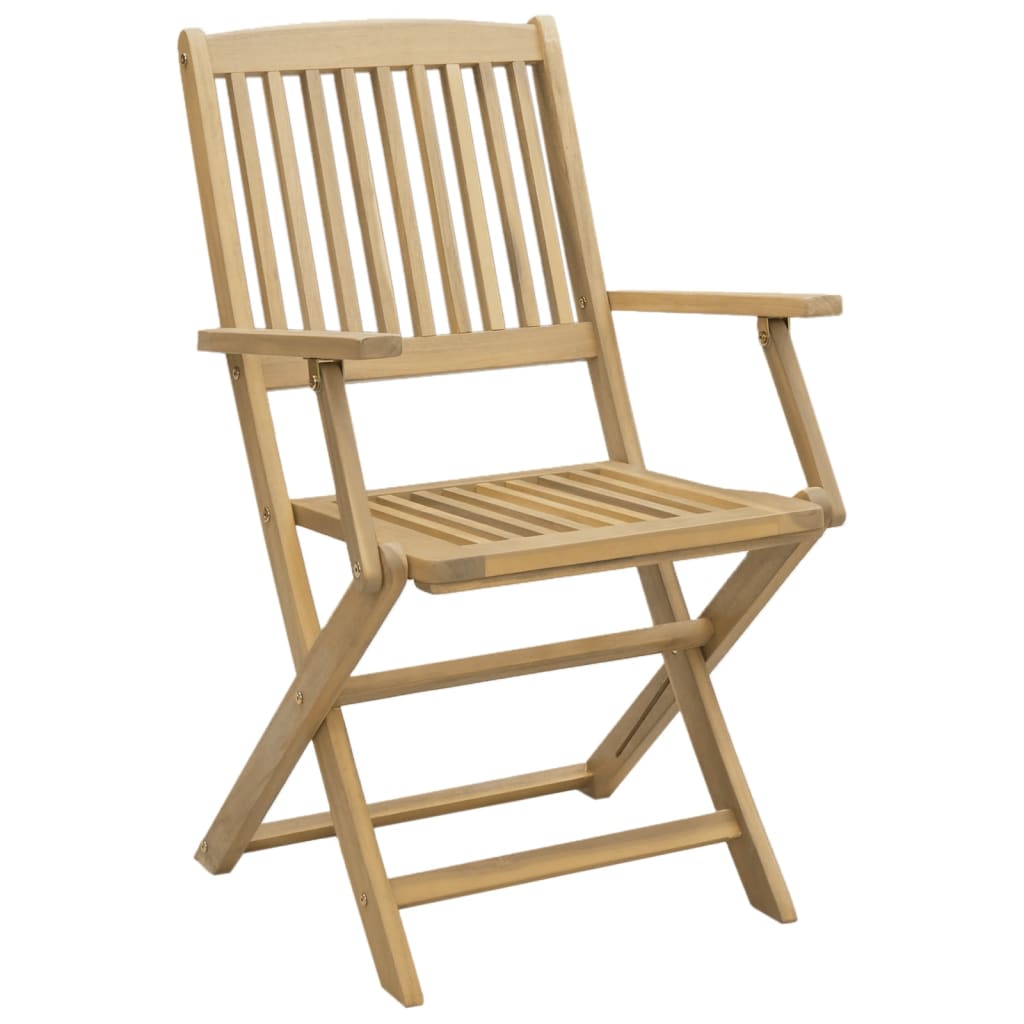 5 Piece Garden Dining Set Solid Wood Acacia