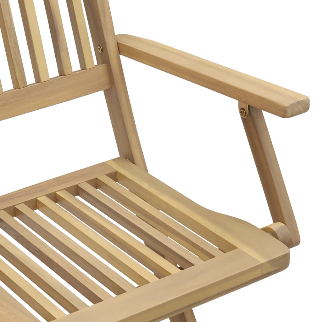 5 Piece Garden Dining Set Solid Wood Acacia