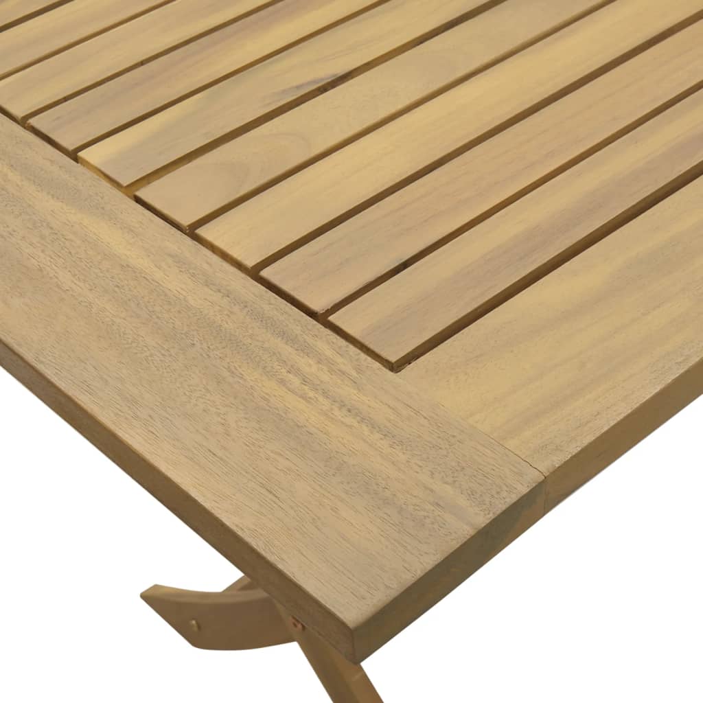 7 Piece Garden Dining Set Solid Wood Acacia