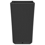 Garden Planters 2 pcs Black 32.5x32.5x57 cm PP