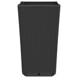 Garden Planters 4 pcs Black 32.5x32.5x57 cm PP