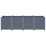 Garden Planter Blue Grey 160x40x53 cm PP