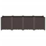Garden Planter Brown 160x40x53 cm PP