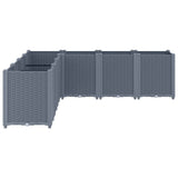 Garden Planter Blue Grey 160x160x53 cm PP