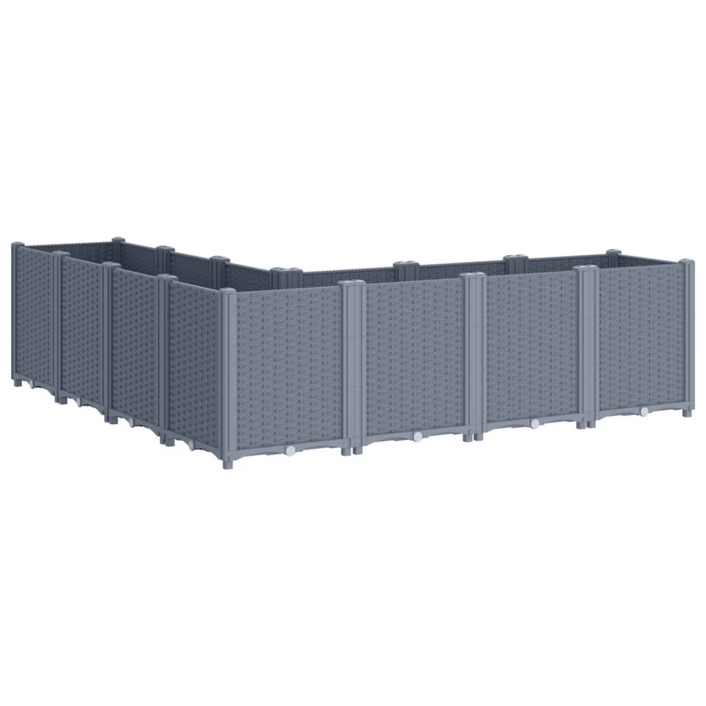 Garden Planter Blue Grey 160x160x53 cm PP