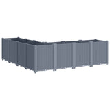 Garden Planter Blue Grey 160x160x53 cm PP
