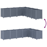 Garden Planter Blue Grey 160x160x53 cm PP