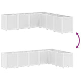 Garden Planter White 160x160x53 cm PP