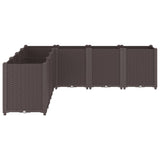 Garden Planter Brown 160x160x53 cm PP