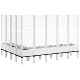 Garden Planter with Trellis White 200x160x142 cm PP