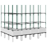 Garden Planter with Trellis White 160x120x142.5 cm PP