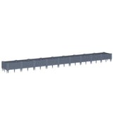 Garden Planter with Pegs Blue Grey 362.5x42.5x28.5 cm PP