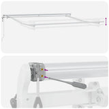 Automatic Retractable Awning Burgundy 300x250 cm
