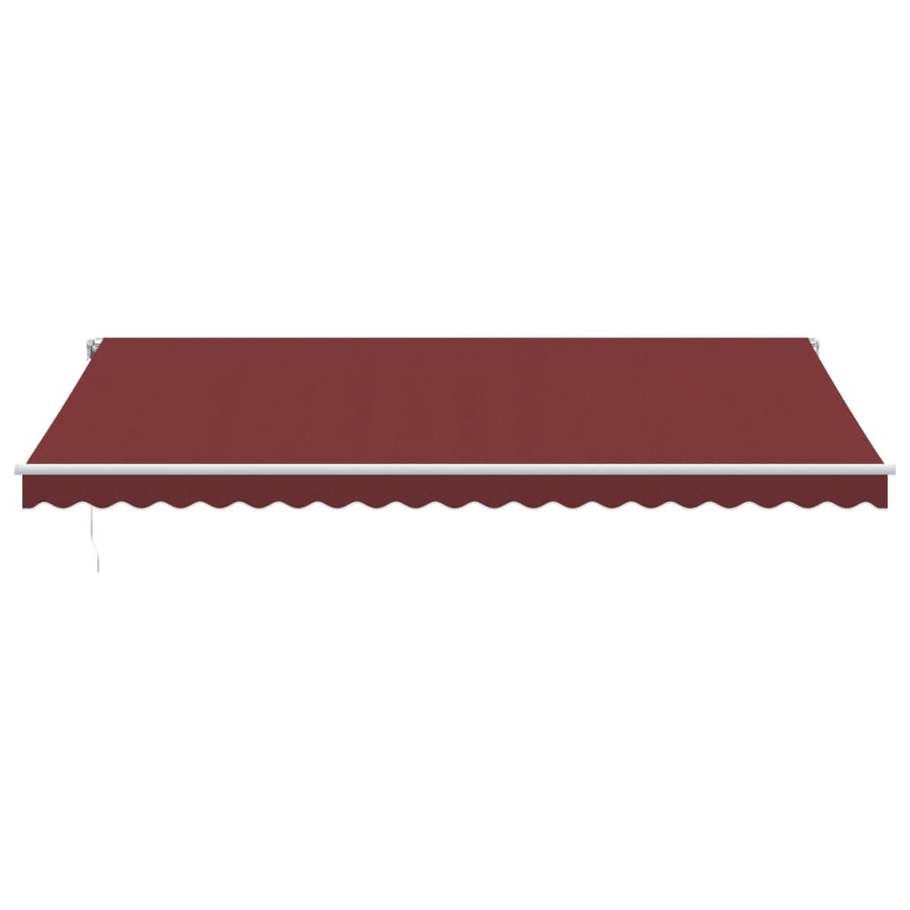 Automatic Retractable Awning with LED Burgundy 500x300 cm