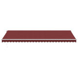 Automatic Retractable Awning with LED Burgundy 600x300 cm