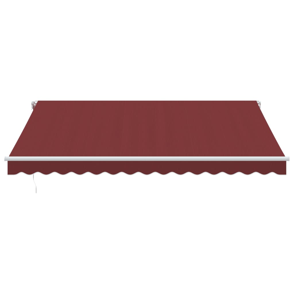 Manual Retractable Awning Burgundy 400x350 cm
