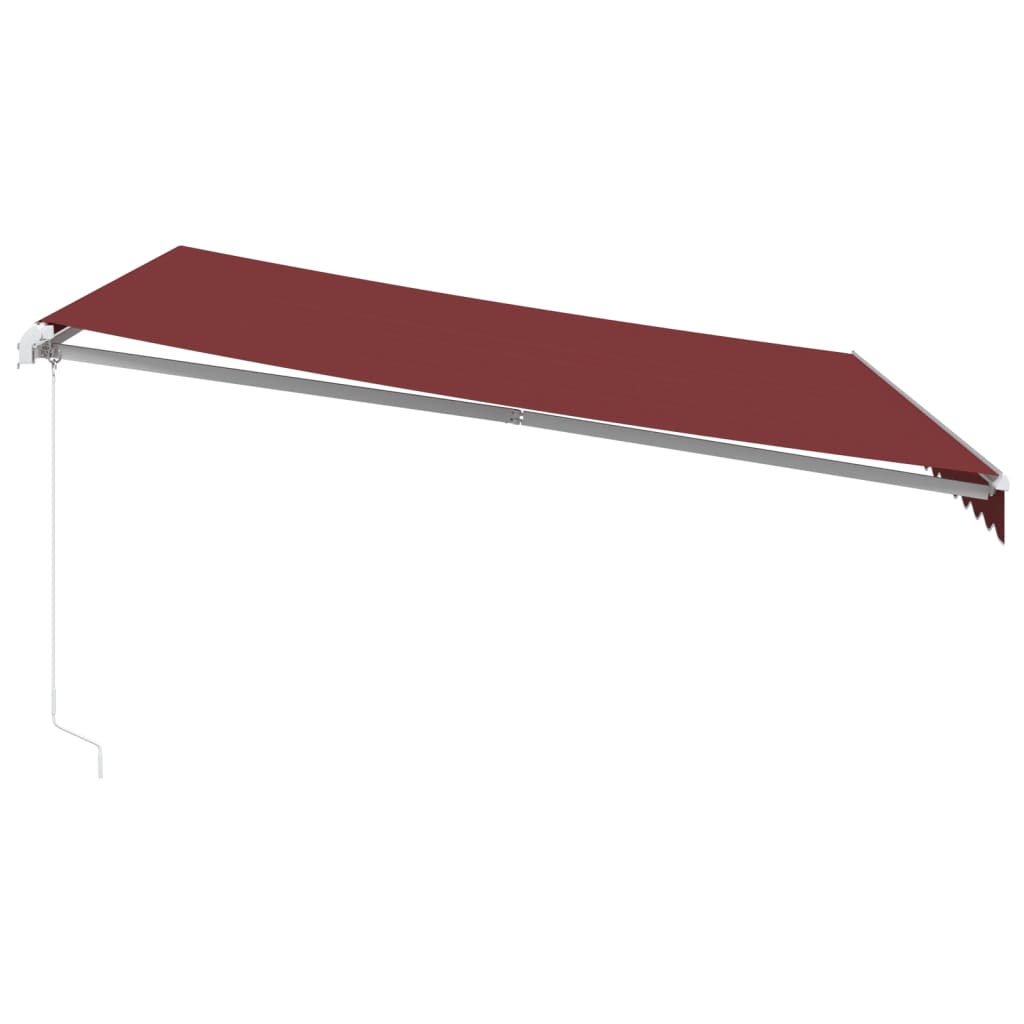 Manual Retractable Awning Burgundy 400x350 cm