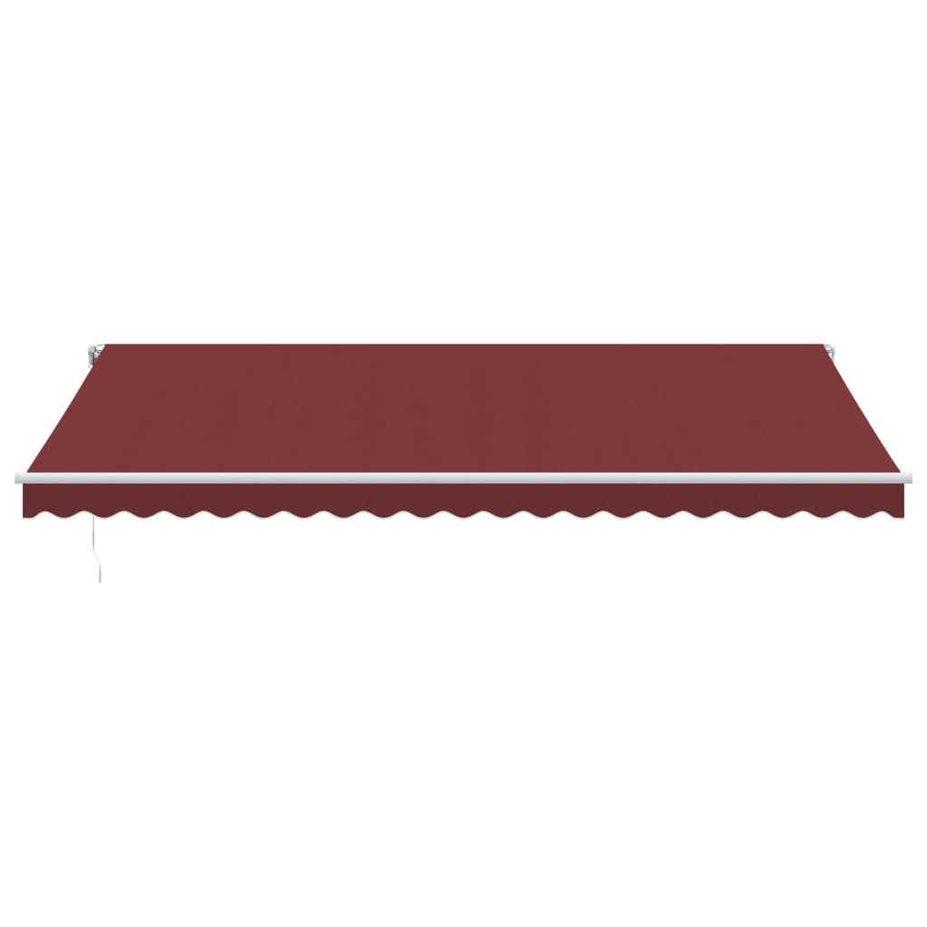 Automatic Retractable Awning with LED Burgundy 500x350 cm