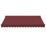 Manual Retractable Awning Burgundy 400x350 cm