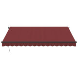 Automatic Retractable Awning Burgundy 400x350 cm