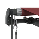 Automatic Retractable Awning Burgundy 400x350 cm