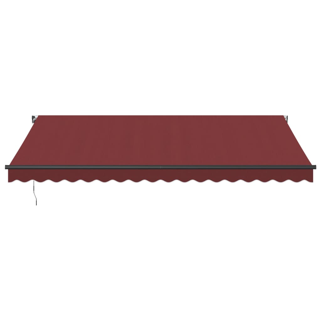 Manual Retractable Awning Burgundy 450x350 cm