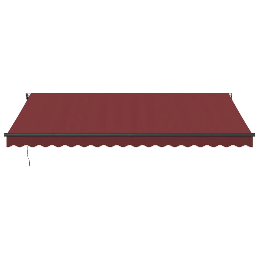 Automatic Retractable Awning Burgundy 450x350 cm