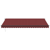 Manual Retractable Awning Burgundy 500x350 cm