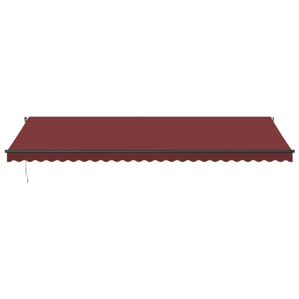 Manual Retractable Awning Burgundy 600x350 cm