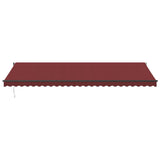 Automatic Retractable Awning Burgundy 600x350 cm