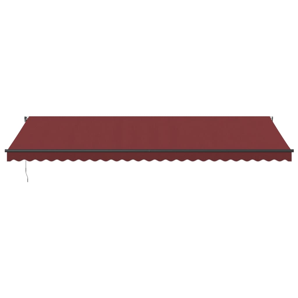 Automatic Retractable Awning with LEDs Burgundy 600x350 cm