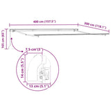 Manual Retractable Awning Burgundy 400x300 cm