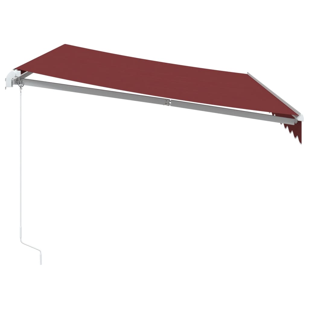Manual Retractable Awning Burgundy 350x250 cm