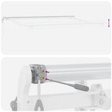 Automatic Retractable Awning Burgundy 400x300 cm