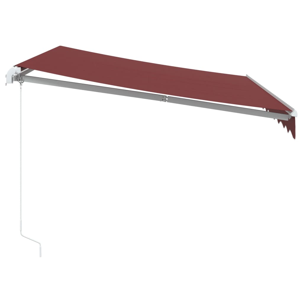 Manual Retractable Awning Burgundy 300x250 cm