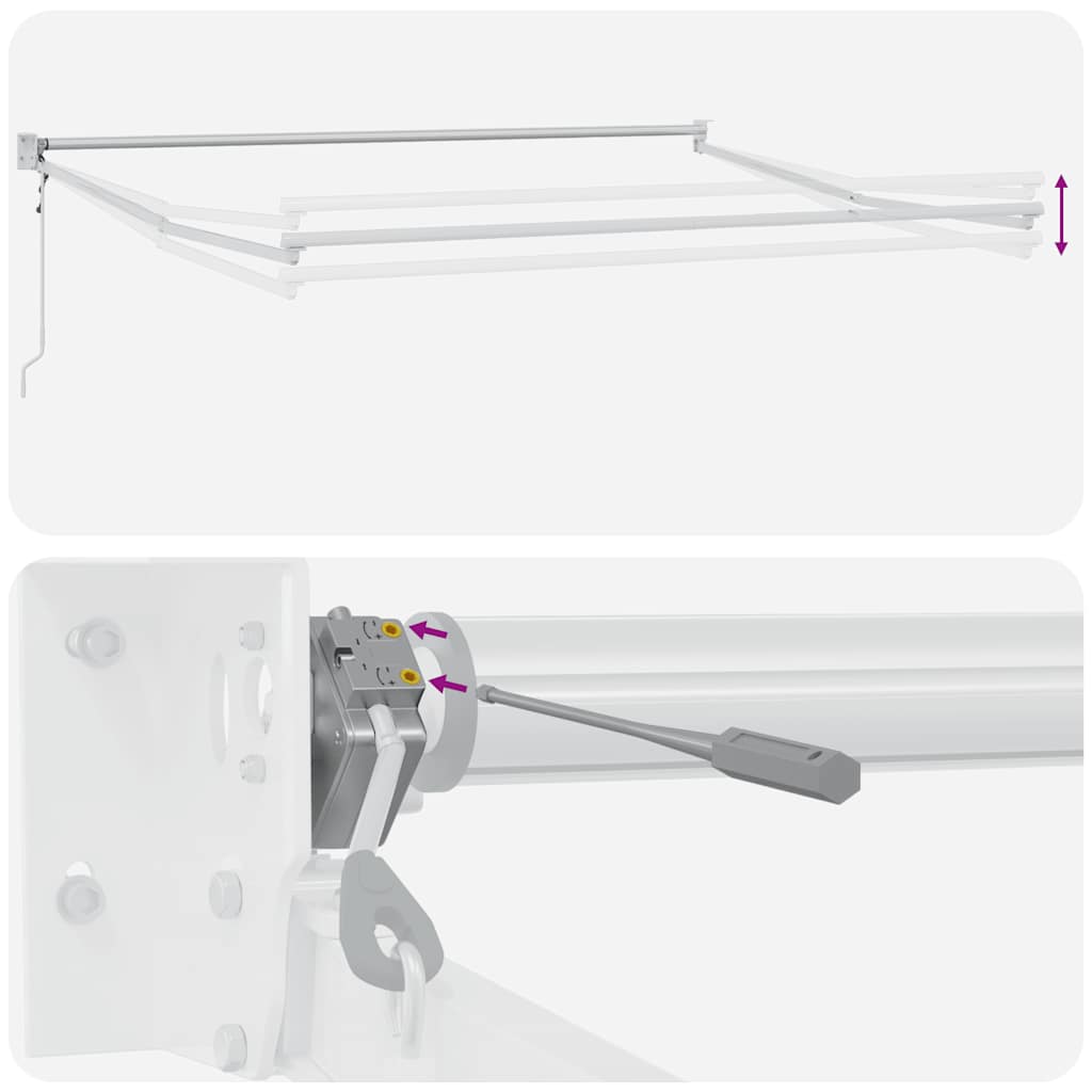 Automatic Retractable Awning Burgundy 300x250 cm