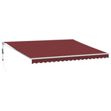 Automatic Retractable Awning Burgundy 450x300 cm