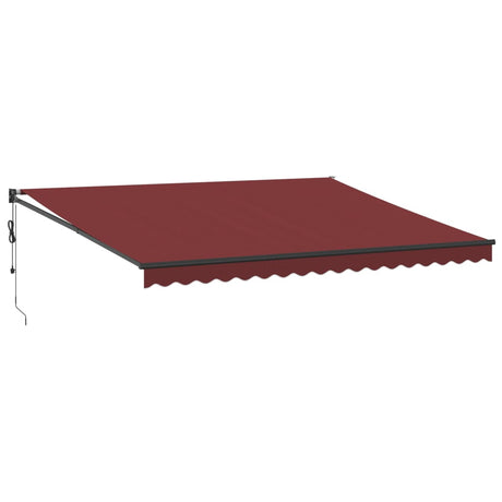 Automatic Retractable Awning Burgundy 450x300 cm