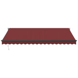 Automatic Retractable Awning Burgundy 450x300 cm