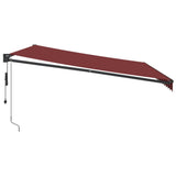 Automatic Retractable Awning Burgundy 450x300 cm