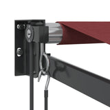 Automatic Retractable Awning Burgundy 450x300 cm