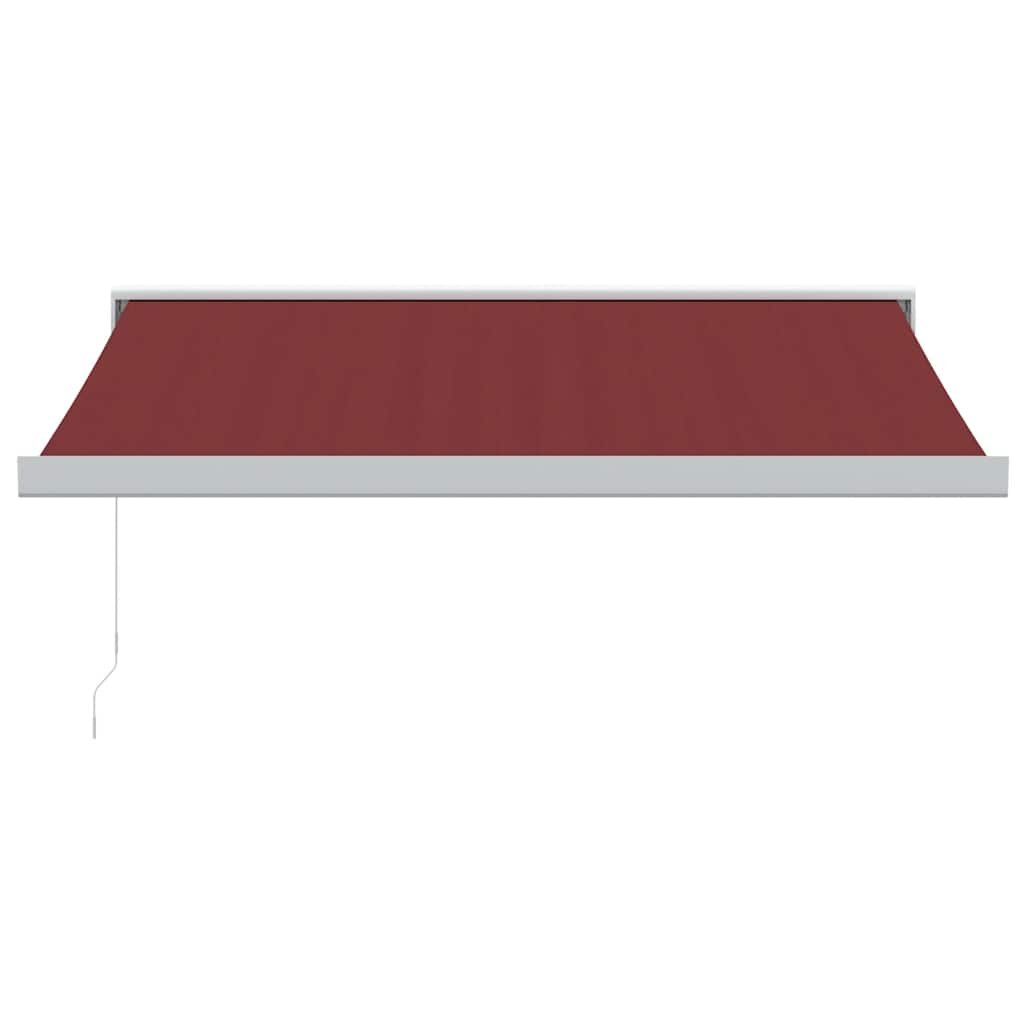 Manual Retractable Awning Burgundy 350x250 cm